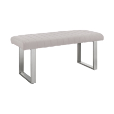 Ariel Low Bench Light Grey PU