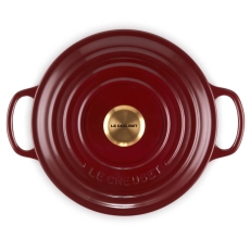 Le Creuset Cast Iron Round Casserole Dish Garnet