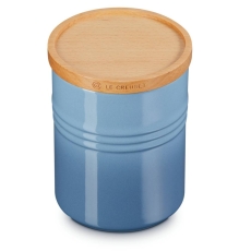 Le Creuset Medium Sotrage Jar With Wooden Lid Chambray