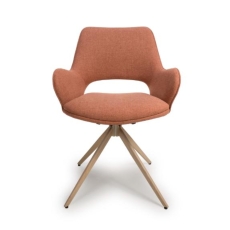 Vestia Perth Swivel Dining Chair Brick