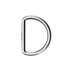 D Rings Silver 20mm