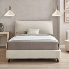 Lucia Pillow Bed Frame Ivory Boucle