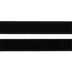 Hook and Loop Tape Stick On 10m x 20mm Black