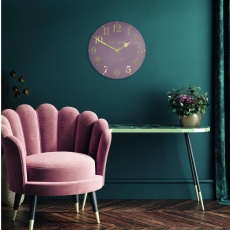 Thomas Kent 12" Arabic Wall Clock Blush Pink