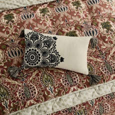 William morris & Co Granada Cushion 30X50Cm Linen & Indigo