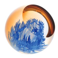 Dartington Caithness Glass Charms Paperweight - Cornflower