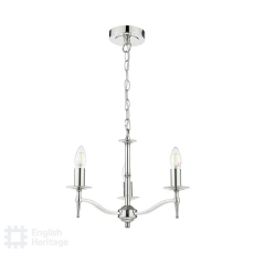 English Heritage Marble Hill 3 Light Shadelier Polished Nickel Fitting Only