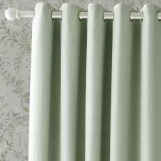 Laura Ashley Stephanie Readymade Curtains Sage