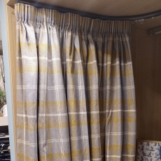 Single Pencil Pleat Curtain In 2 Etna Col 2/77 (Ipswich)