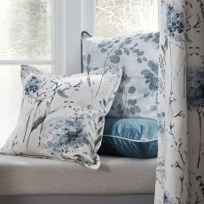 Laura Ashley Pallington Bloom 45cm Cushion Smoke Blue