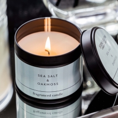 Stoneglow Modern Classics Sea Salt & Oakmoss Scented Candle Tin