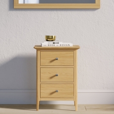 Saxham 3 Drawer Bedside