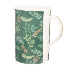 Flared Rim Pattern Mug Forest