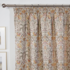 Kyoto Pencil Headed Curtains Lined Natural