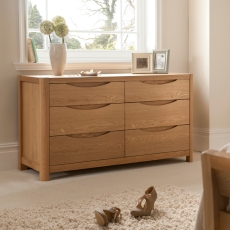 Stefan Wide 6 Drawer Chest