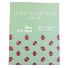 Miss Sparrow Little Princess Socks in a Box 2-3 Yrs