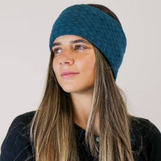 POM Cosy Teal Textured Knit Headband