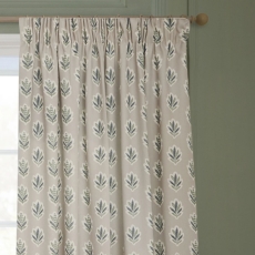 Sessile Pencil Headed Curtains Lined Flax