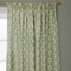 Sessile Pencil Headed Curtains Lined Sage