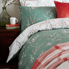 Laura Ashley PussyWillow Duvet Set Fern Green