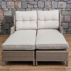 Valencia Rattan Recliner Set with Footstools & Side Table