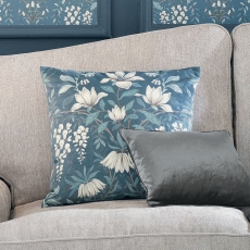 Laura Ashley Parterre 45cm Feather Filled Cushion Seaspray