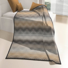 Cotton Rich Throw 140X180 Zig Zag Natural