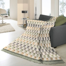 Cotton Rich Throw 140X180 Colton Bricks Green