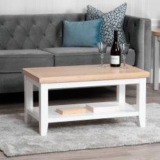 Elveden Small Coffee Table White