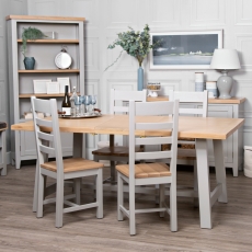 Elveden Extending Dining Table 180-235cm Grey