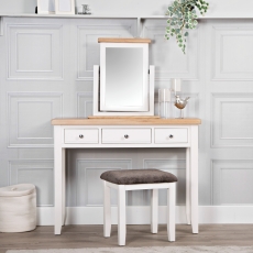 Elveden Trinket Mirror White