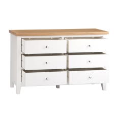 Elveden 6 Drawer Chest White