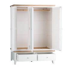 Elveden 3 Door Wardrobe White