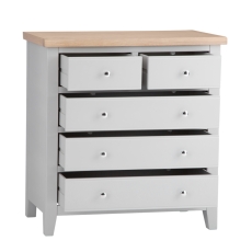 Elveden 2+3 Drawer Chest Grey