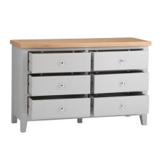 Elveden 6 Drawer Chest Grey