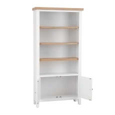 Elveden Large Wide Bookcase White