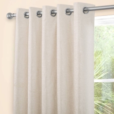 Amberley Eyelet Headed Curtains Natural