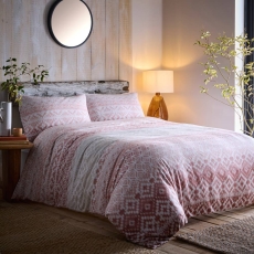 Appletree Hygge Bergen Duvet Set Terracotta