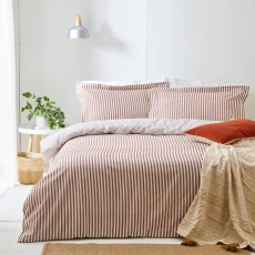 The Linen Yard Hebden Duvet Set Pecan