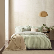 The Linen Yard Hebden Duvet Set Forest