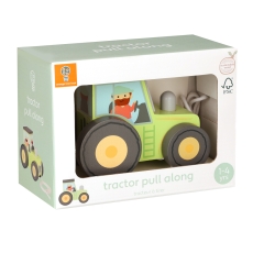 Orange Tree Toys Pull Along Tractor FSC