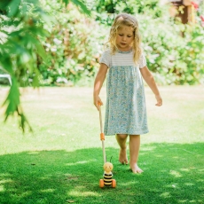 Orange Tree Toys Push Along Bee