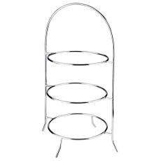 Arthur Price Stainless Steel Holloware 3 Tier Plate Stand 17"-9" Plate