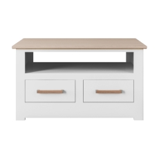 Milton Narrow Open Shelf Coffee Table Chest