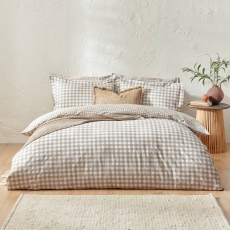 The Linen Yard Barton Duvet Set Natural