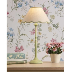 Laura Ashley Cordwell Matt Green Table Lamp with Shade