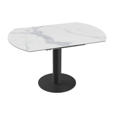 Luna Extending Dining Table 95-135cm Matt Marble