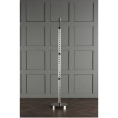 Laura Ashley Louis Twisted Glass Polished Nickel Floor Lamp With Shade