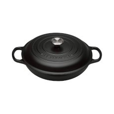 Le Creuset Cast Iron Shallow Casserole Dish Satin Black