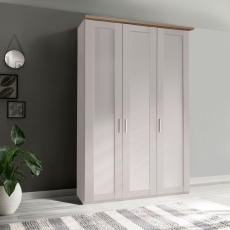 Coniston 3 Door Wardrobe Champagne & Nordic Oak